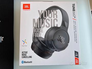 Cuffie Bluetooth JBL Tune 660 BTNC ANC Nero NUOVE