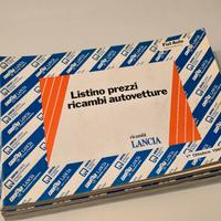Lancia listino ricambi
