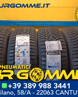 2 Gomme al NUOVO% 205/55/16 CONTINENTAL 4 Stagioni