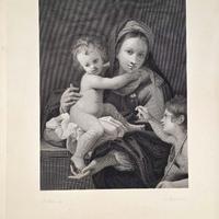Incisione "Madonna col bambino e San Giovannino"