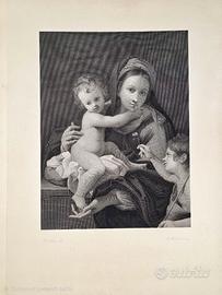 Incisione "Madonna col bambino e San Giovannino"