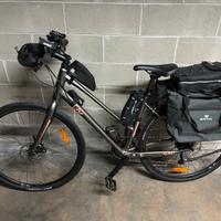 Gravel ammortizzata GIANT M + 600€ accessori