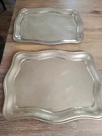 Vassoi argentati incisi "Caffè San Carlo"  Broggi 