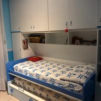 Cameretta con letto scorrevole moretti compact