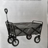 Carrello da giardino pieghevole, nuovo.