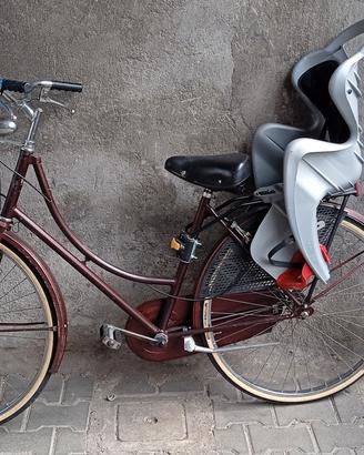 Bici donna ruota 26 Holland e seggiolino 