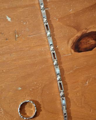 bracciale e anello Morellato usati raramente