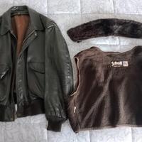 Giubbotto SCHOTT USA in pelle.