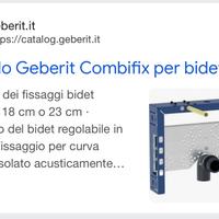 Geberit due staffa bidet sospeso Nuovo imballato