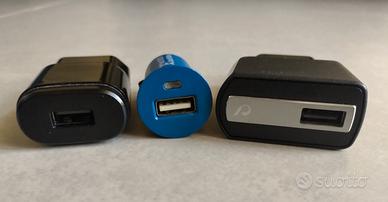 Set di 3 caricatori USB