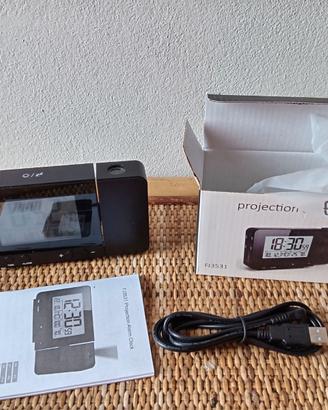 Sveglia con Proiezione LCD Termoigrometro