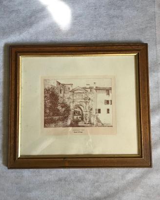 Quadro Litografia "Belluno Porta Rugo" n°1a