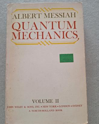 albert messiah Quantum Mechanics II inglese