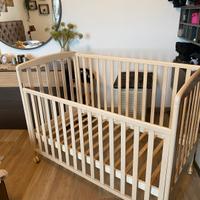 Lettino bimbi in legno con materasso