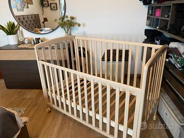 Lettino bimbi in legno con materasso