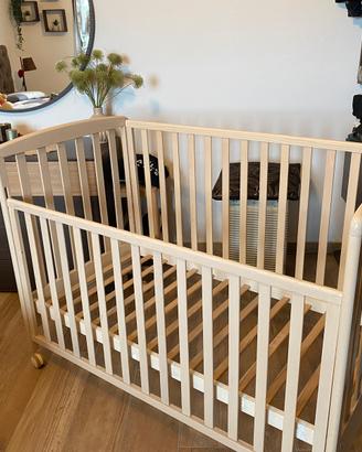 Lettino bimbi in legno con materasso