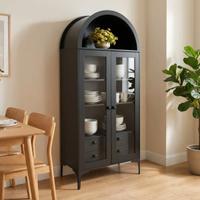 Vetrina Arco con Ante in Vetro 4 Livelli per Casa