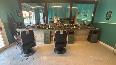 Postazione completa barbiere
