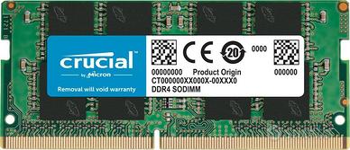 Crucial memoria RAM DDR4 16GB 3200MHz SODIMM CL22