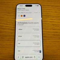 Iphone 17 pro max 1 tb scontrino