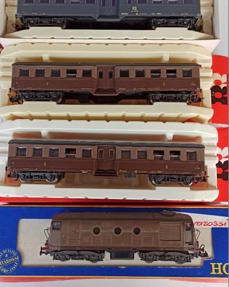Rivarossi 1/80 d341 breda e 3 corbellini fs scatol