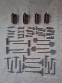playmobil accessori 4X attrezzi lavoratori