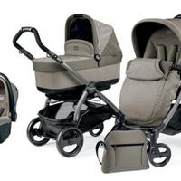 trio passeggino pop up cream peg perego