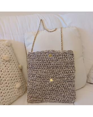 borsa uncinetto modello Missoni