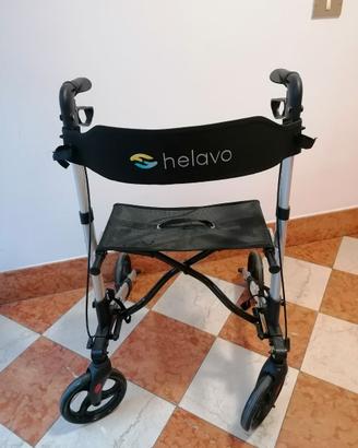 Deambulatore pieghevole con sedile
