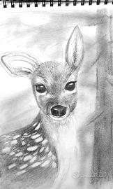 Disegni a matita animali della foresta