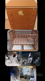 Lettino e Fasciatoio Pali/Lumi/Maniglie Pitagora 
