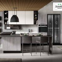 CUCINA ANGOLARE+PENISOLA CON PIANO SNACK +COLONNA
