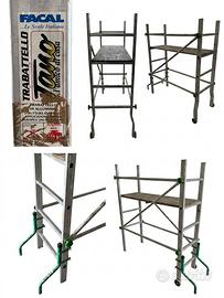 Trabattello Facal Tano in alluminio con ruote