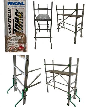 Trabattello Facal Tano in alluminio con ruote