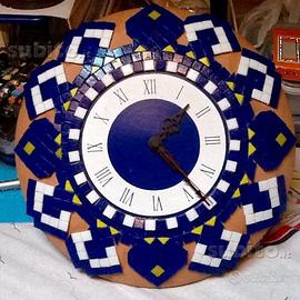 Orologio da parete lavorazione mosaico