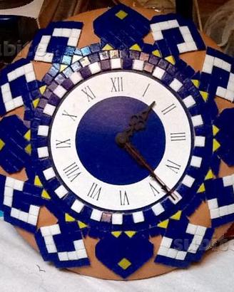Orologio da parete lavorazione mosaico