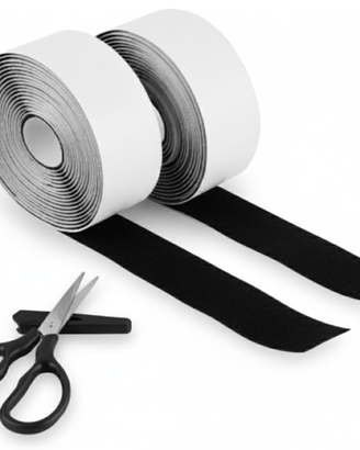 Nastro Adesivo a Strappo Nero (3m x 2.5 cm)