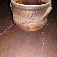 Piccola antica giara/vaso/anfora decorata anni 50