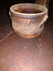 Piccola antica giara/vaso/anfora decorata anni 50