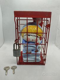 salvadanaio terracotta anni 60 vintage 