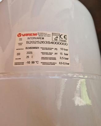 vaso di espansione sanitario varem