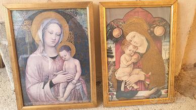 Otto quadri raffiguranti Madonne