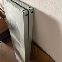 Scaffale in acciaio zincato con 2 ripiani lisci