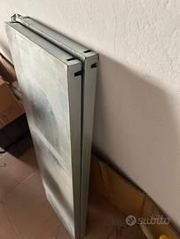 Scaffale in acciaio zincato con 2 ripiani lisci