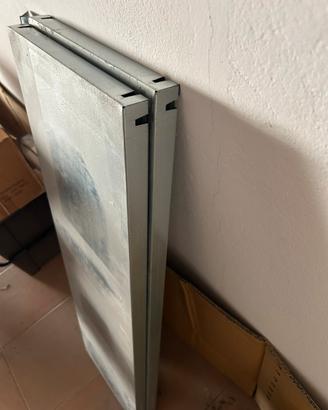 Scaffale in acciaio zincato con 2 ripiani lisci