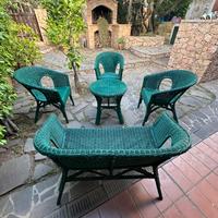 Set salotto in vimini