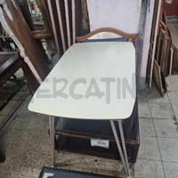 TAVOLO FORMICA ALLUMINIO/AZZURRO VINTAGE