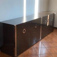 Credenza Willy Rizzo, anni '70 - 2 pezzi