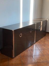 Credenza Willy Rizzo, anni '70 - 2 pezzi
