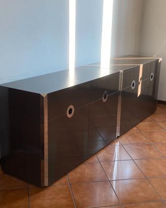 Credenza Willy Rizzo, anni '70 - 2 pezzi